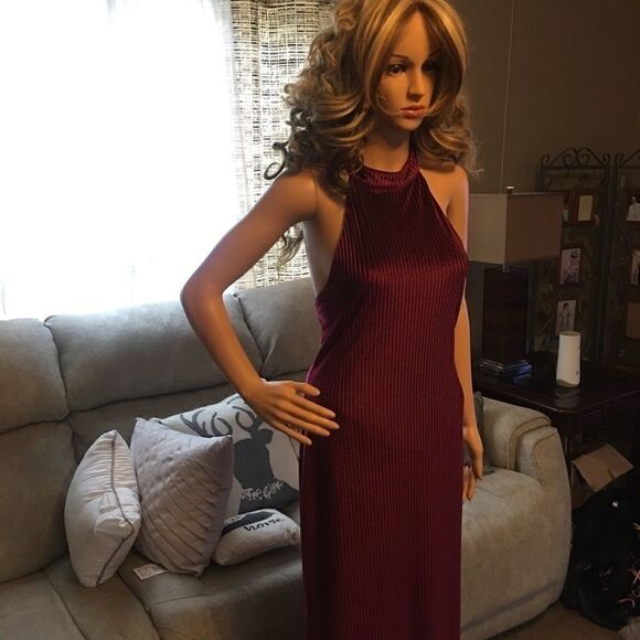 Forever 21 formal dress large maroon - Picture 8 of 11